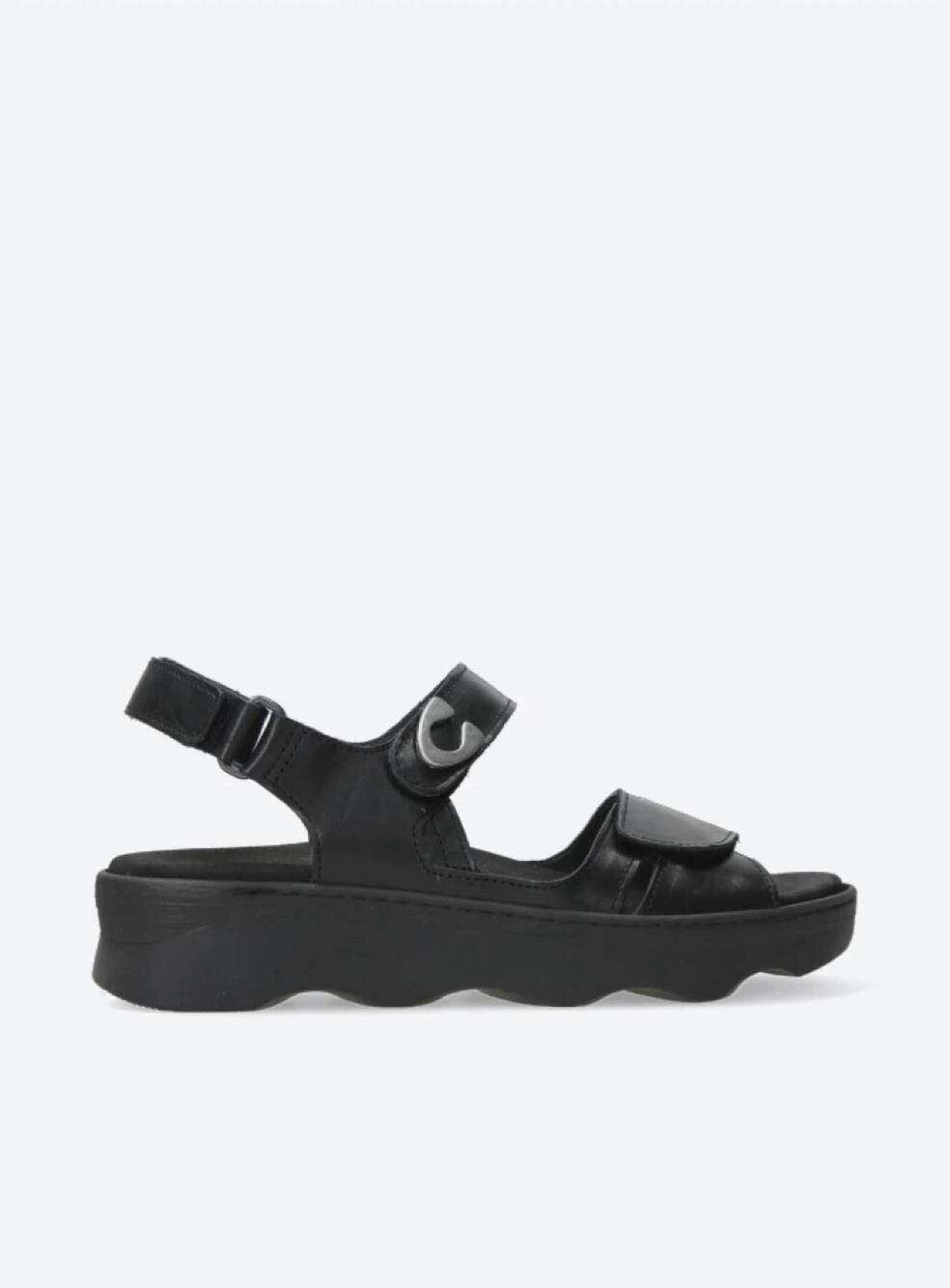 NEW WOLKY women's medusa sandal in black